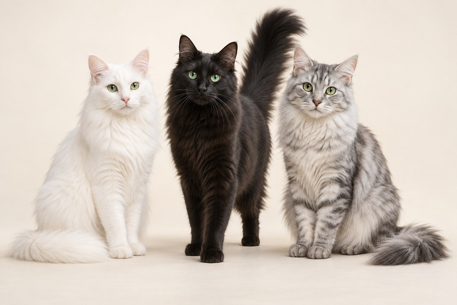 Russian White, Black and Tabby cat breed